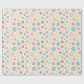 Pastel Polka Dot Wrapping Paper: 30 Zoll x 6 Gebüh Geschenkpapier (Flach)