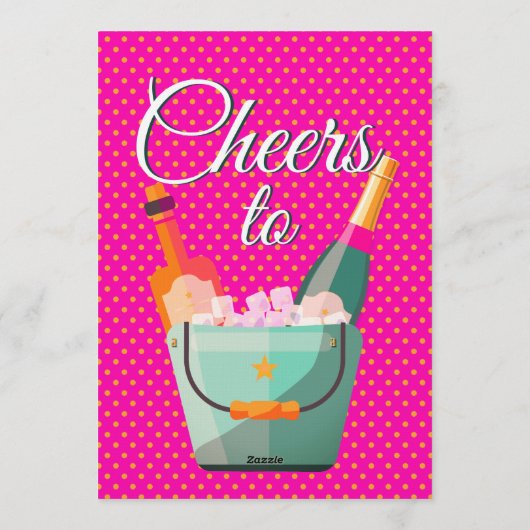 Pastel Polka Dots Birthday Party Einladung (Rückseite)