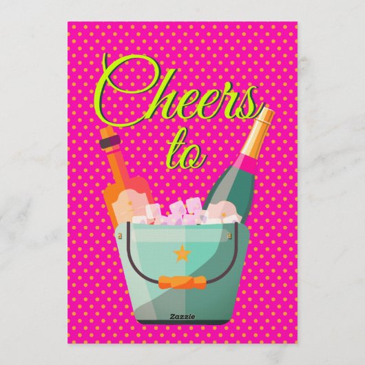 Pastel Polka Dots Birthday Party Einladung (Rückseite)