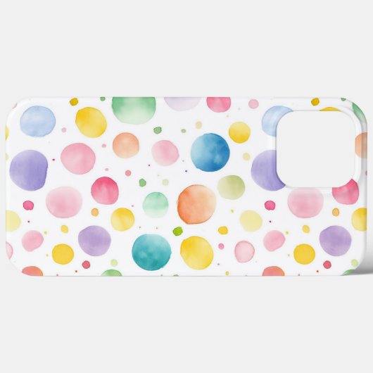 Pastel Polka Dots Case-Mate iPhone Hülle (Rückseite (Horizontal))