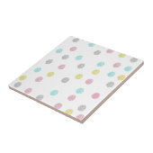 Pastel Polka Dots Fliese (Seite)