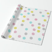 Pastel Polka Dots Geschenkpapier (Ungerollt)