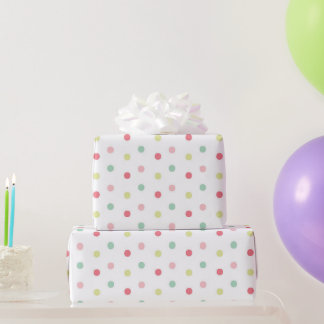 Pastel Polka Dots Geschenkpapier