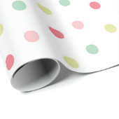 Pastel Polka Dots Geschenkpapier (Rolleneckpunkt)
