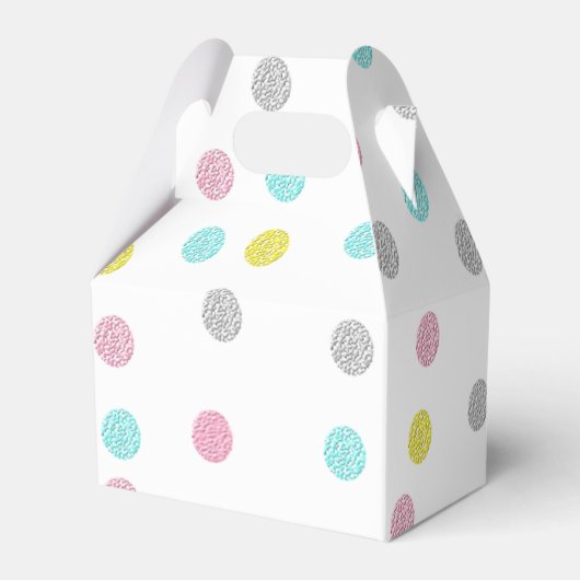 Pastel Polka Dots Geschenkschachtel (Rückseite)