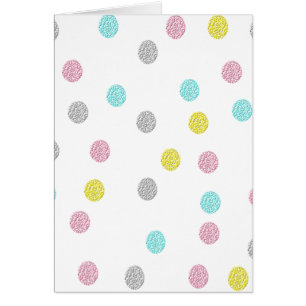 Pastel Polka Dots Grußkarte