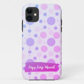 Pastel polka dots iPhone Case (Rückseite)