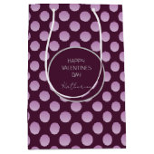 Pastel Polka Dots Mittlere Geschenktüte (Vorderseite)