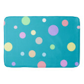 Pastel Polka Dots Muster Badematte (Vorderseite)
