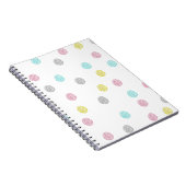 Pastel Polka Dots Notizblock (Rechte Seite)