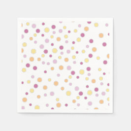 Pastel Polka Dots Paper Serviette