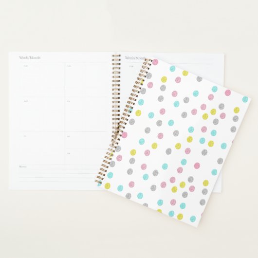 Pastel Polka Dots Planer (Anzeige)