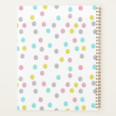 Pastel Polka Dots Planer (Rückseite)