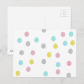 Pastel Polka Dots Postkarte (Vorne/Hinten)