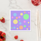 Pastel Polka Dots Serviette (Beispiel)