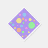 Pastel Polka Dots Serviette (Ecke)