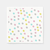 Pastel Polka Dots Serviette (Vorderseite)