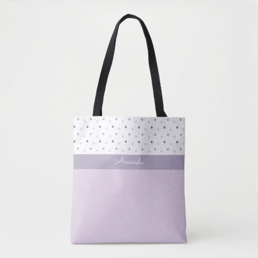 Pastel Polka Dots Tote Bag Tasche (Vorderseite)
