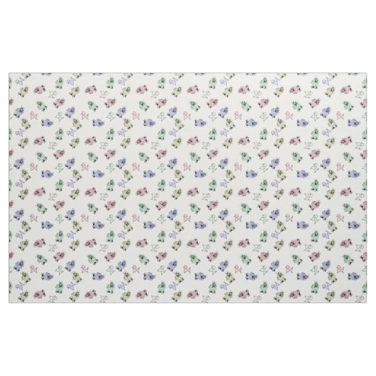 Pastel Poodles Stoff (Fat Quarter (45,7 x 55,9 cm))