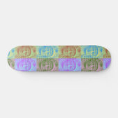 Pastel Pop Art Deco Skateboard Deck (Horizontal)
