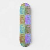 Pastel Pop Art Deco Skateboard Deck (Vorne)