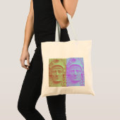 Pastel Pop Art Deco Tragetasche (Vorderseite (Produkt))