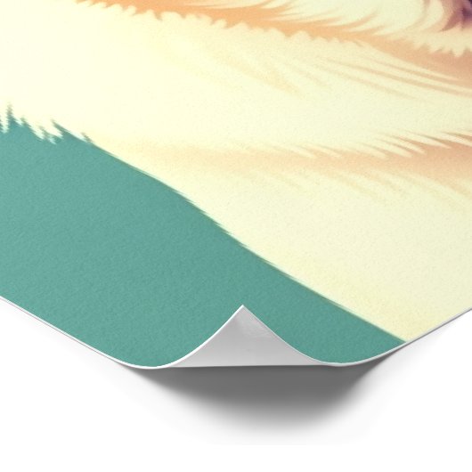 Pastel Pop Art Labrador Retriever Portrait Poster (Ecke)