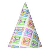 PASTEL POP ART MARTINI GLASSEN PARTYHÜTCHEN (Links)