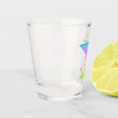 PASTEL POP ART MARTINI SCHNAPSGLAS (Links)