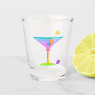 PASTEL POP ART MARTINI SCHNAPSGLAS