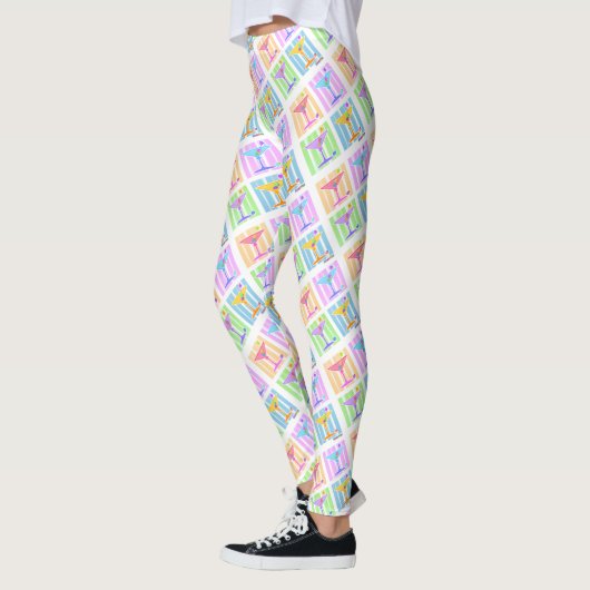PASTEL POP ART MARTINIS LEGGINGS (Links)
