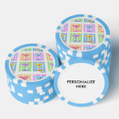 PASTEL POP ART MARTINIS POKERCHIPS (Stapel)