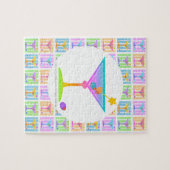 PASTEL POP ART MARTINIS PUZZLE (Horizontal)