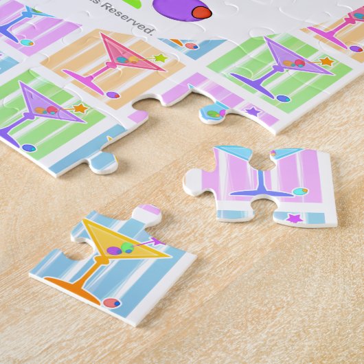 PASTEL POP ART MARTINIS PUZZLE (Seite)