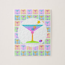 PASTEL POP ART MARTINIS PUZZLE