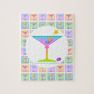 PASTEL POP ART MARTINIS PUZZLE