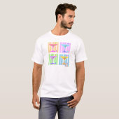 PASTEL POP ART MARTINIS T-Shirt (Vorne ganz)