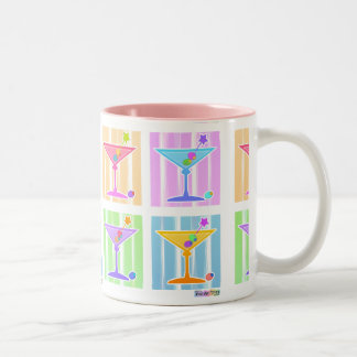 PASTEL POP ART MARTINIS ZWEIFARBIGE TASSE