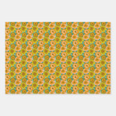 Pastel Poppies Wrapping Geschenkpapier Set (Vorderseite 2)