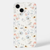 Pastel Poppy Blumengartenmuster Case-Mate iPhone Hülle (Rückseite)