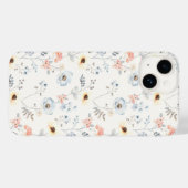 Pastel Poppy Blumengartenmuster Case-Mate iPhone Hülle (Rückseite (Horizontal))
