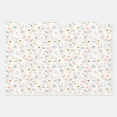 Pastel Poppy Blumengartenmuster Geschenkpapier Set (Vorderseite 2)