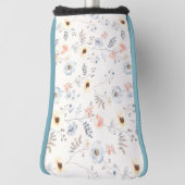 Pastel Poppy Blumengartenmuster Golf Headcover (Rotieren 90)