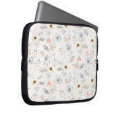 Pastel Poppy Blumengartenmuster Laptopschutzhülle (Vorne Rechts)
