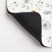 Pastel Poppy Blumengartenmuster Mousepad (Ecke)