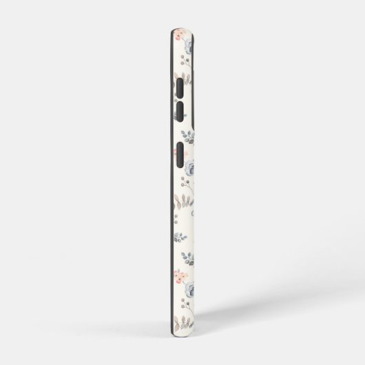 Pastel Poppy Blumengartenmuster Samsung Galaxy Hülle (Rechte Seite)