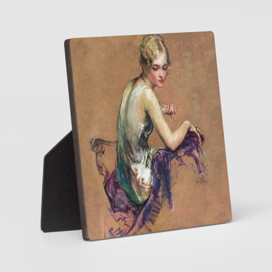 Pastel Portrait Fotoplatte (Vorderseite)