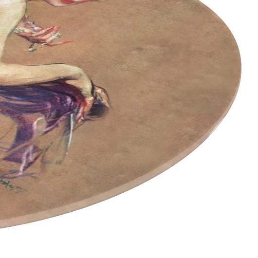 Pastel Portrait Schneidebrett (Ecke)