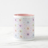 Pastel Positive Affirmations Pattern Tasse (Zentrum)