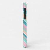 Pastel Positive Vibes Stripes iPhone 11 Fall Case-Mate iPhone Hülle (Hinten/Links)
